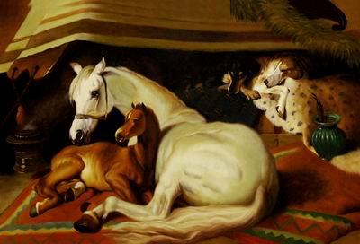 unknow artist Horses 036 oil painting image